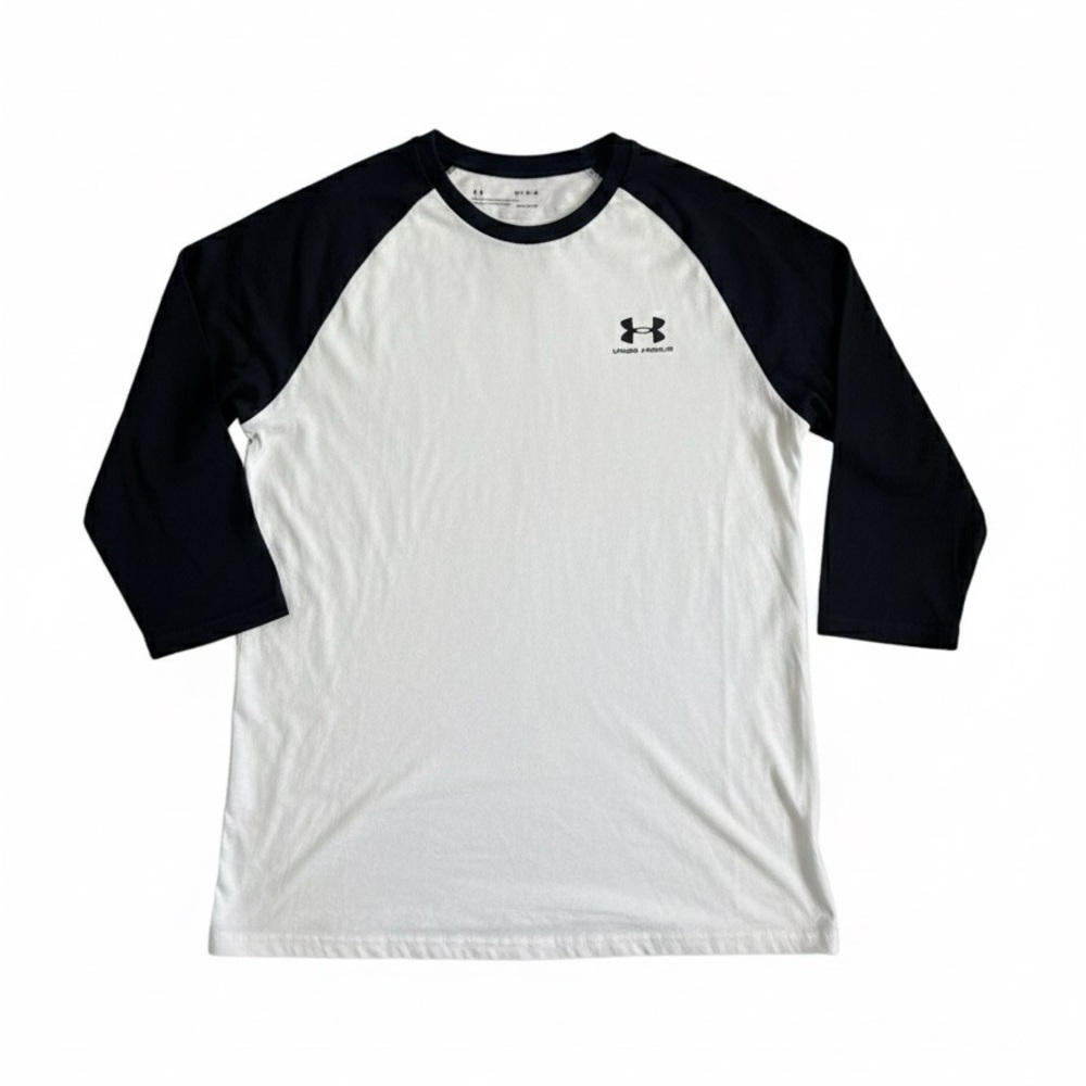 Under Armour Men's Long Sleeve Black and White Tee